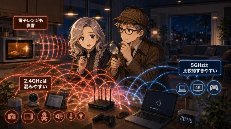 4.　家の中にもうひとつの渋滞　Wi-Fi電波の混雑