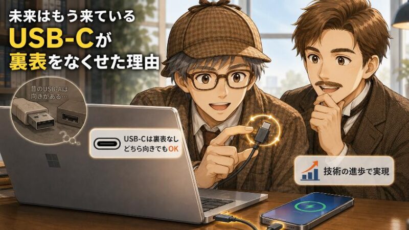 7.　未来はもう来ている　USB-Cが裏表をなくせた理由