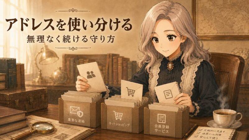 7. 対策の選び方 アドレスの使い分けと、これからの付き合い方