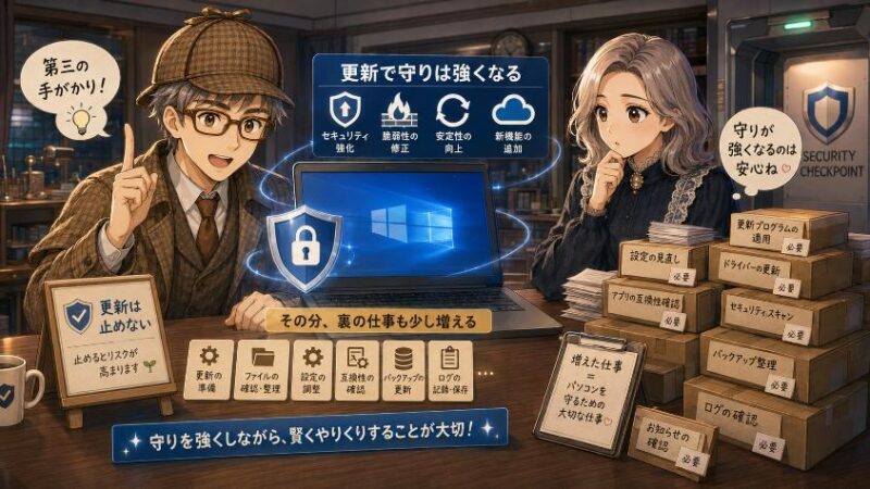 4. 第三の手がかり Windowsやソフトは更新のたびに「仕事」が増えている