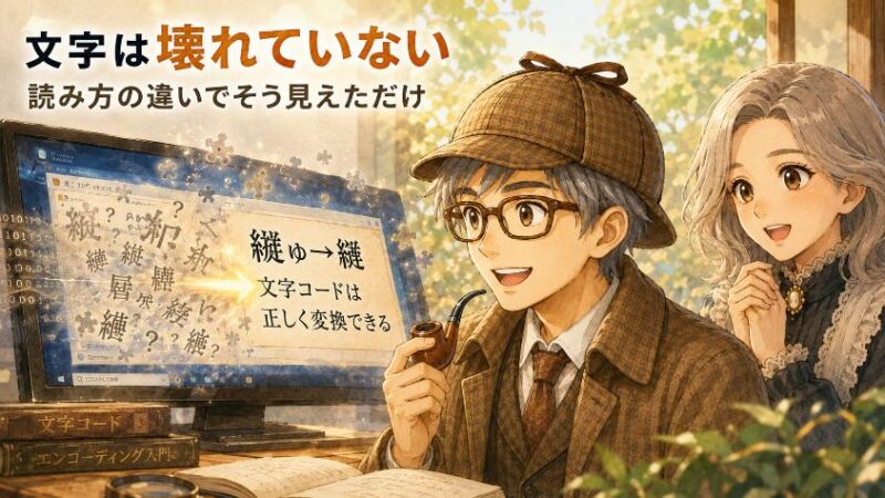 9. まとめ 文字は壊れていない。読み方を間違えただけ