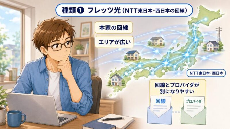 4. 種類① フレッツ光(NTT東日本・西日本の回線)