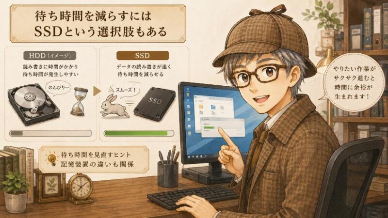 7.　待ち時間を減らすには　SSDという選択肢もある