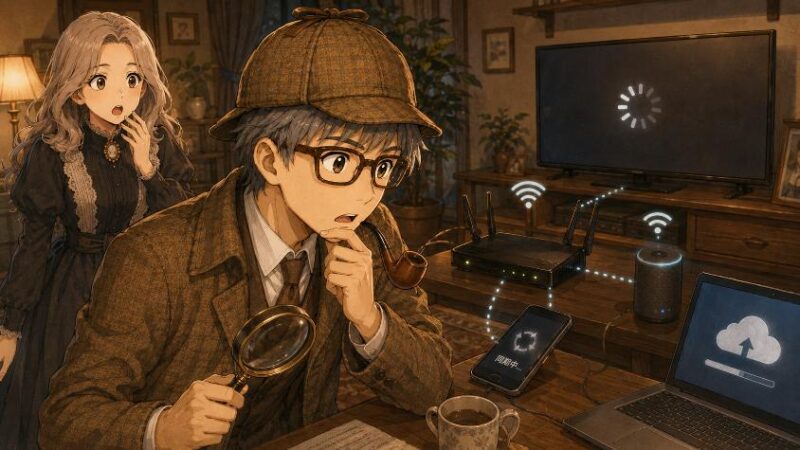4. 第三の容疑者 家の中で、裏で動く通信