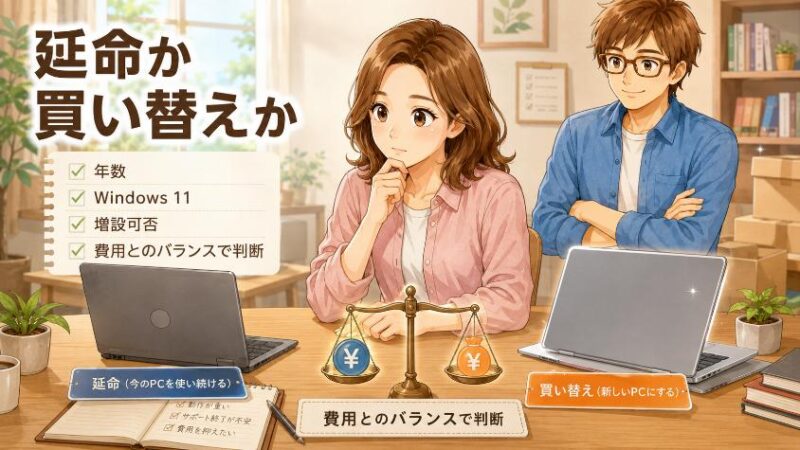 6. それでも重いなら「延命」か「買い替え」か。判断の分かれ道
