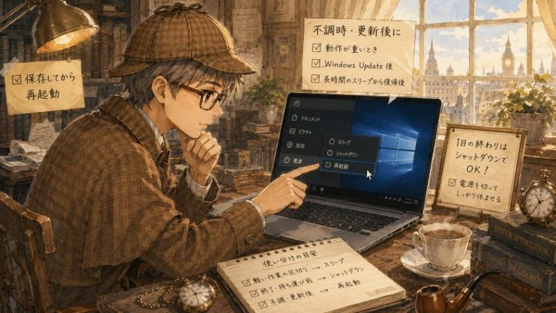 6.　正しい再起動のやり方と、使い分けの目安
