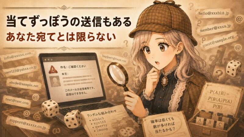 4. 意外な真相 あなた宛てですらない「当てずっぽうメール」があった