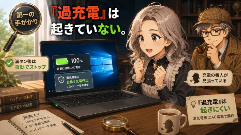 1.　第一の手がかり　「過充電」は起きていない