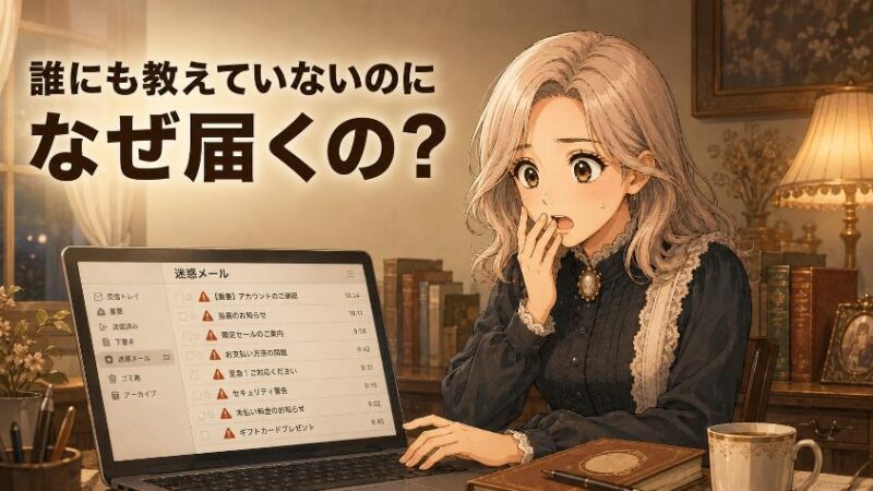 1. 事件の発生 誰にも教えていないアドレスに、なぜ迷惑メールが届くのか?