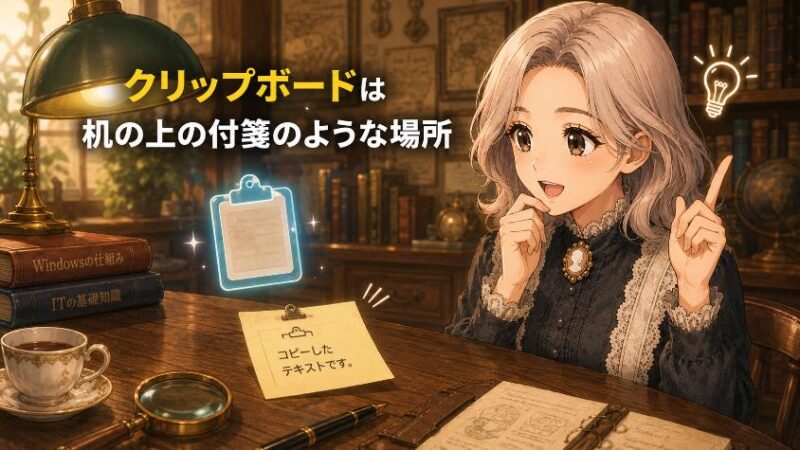3.　クリップボードは「机の上に貼った1枚の付箋」だった