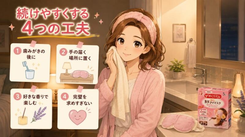 6. 三日坊主にならない! 夜習慣を続ける4つのコツ