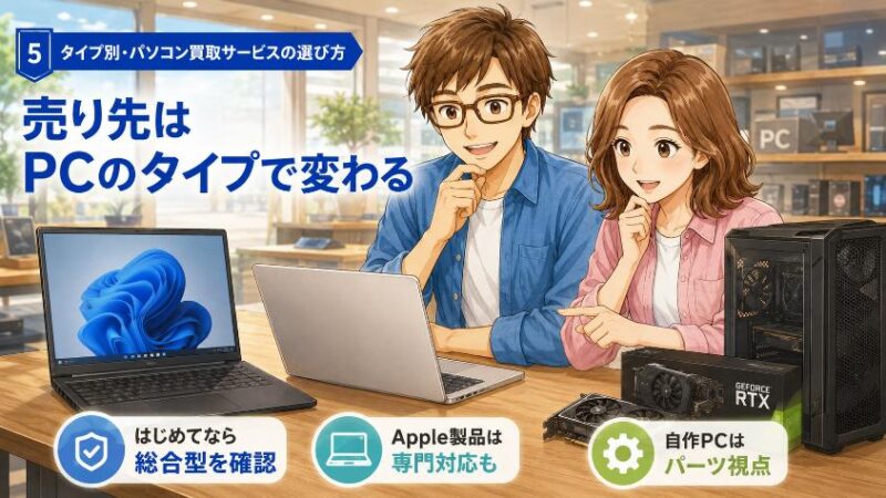 5. タイプ別・パソコン買取サービスの選び方