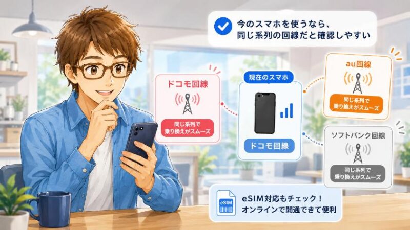 6.　「回線の種類」（ドコモ・au・ソフトバンク回線）も知っておこう