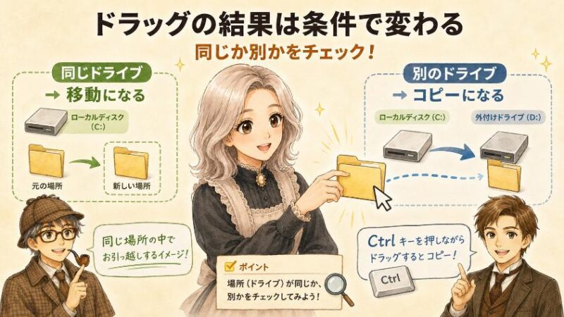6. 知って得するドラッグの法則 移動になるか、コピーになるか