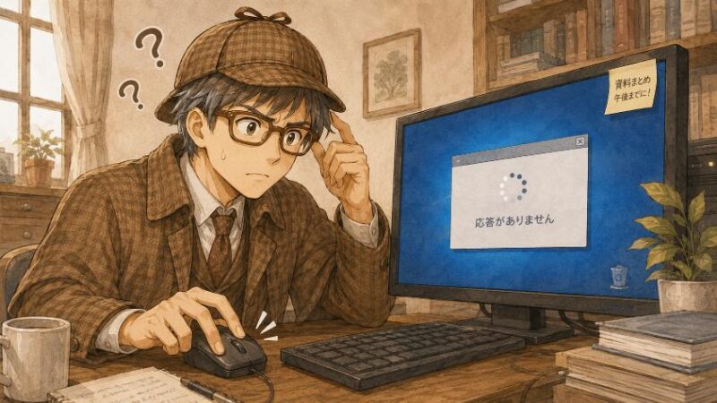 1. クリックしても動かない。パソコンは本当にサボっているのか?