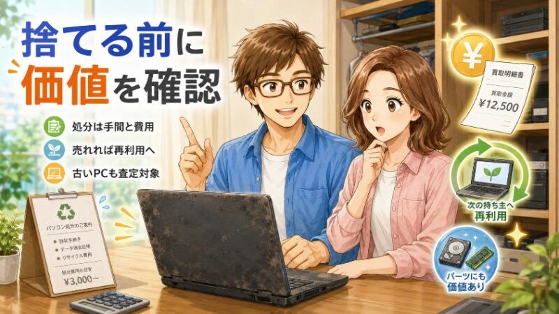 1. パソコンは「捨てる」より「売る」が正解な3つの理由