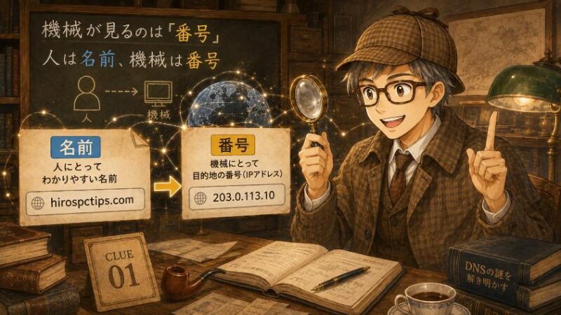 2. 第一の手がかり パソコンはアドレスを読めない