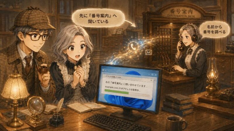 3. 第二の手がかり 裏で「番号案内」に電話していた