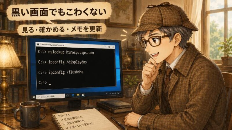 6. わが家の番号案内を覗いてみる Windowsでの確認手順